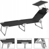Afbeelding van Opklapbare Ligstoel voor Tuin, Balkon, Strand en Camping - 150 kg