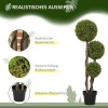 Afbeelding van HOMCOM Kunstplant van kunststof en cement, 19,5x19,5x115 cm, groen