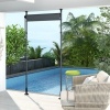 Afbeelding van Outsunny Verandazonwering Aluminium, Donkergrijs Polyester