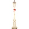 Afbeelding van Outsunny Verlichte Kerstdecoratie Staal en Polyester 44x44x215 cm Rood en Bruin