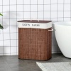 Afbeelding van Outsunny - Wasmand met deksel en verwijderbare waszak - Touwgrepen