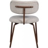 Afbeelding van WOOOD Travis Eetkamerstoelen - Geweven Stof - Off White - Set van 2
