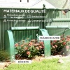 Afbeelding van Outsunny Mini-broeikastunnel voor tomaten, 4 x 1 x 0,8 m, groen met ritssluitingen