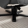 Afbeelding van HOMCOM Relaxfauteuil met Hocker - Polyester - 87L x 67B x 96H cm - Donkergrijs