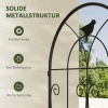 Afbeelding van Outsunny 2-delige Metalen Trellis met Vogeldesign voor Klimplanten 50x150 cm Zwart