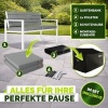 Afbeelding van Tillvex® Weerbestendige Tuinbank 2-3 Zits met Hoes & Kussens | Houtlook tot 300kg Belastbaar