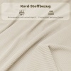 Afbeelding van HOMCOM Vouwstoel van Polyester, Staal 48,5L x 45B x 82H cm Crèmewit