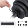 Afbeelding van SONGMICS Verstelbare kunststof halterset 20 kg met stalen buis, 1 paar voor fitness training