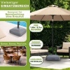 Afbeelding van tillvex® Parasolvoet GRAVIA met wielen en remmen | Vulbaar 37L / 56kg | Weer- en UV-bestendig