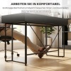 Afbeelding van Homcom Schrijfbureau van Spaanplaat en Metaal - 120x60x77 cm - Zwart