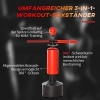 Afbeelding van HOMCOM Vrijstaande bokszak met accessoires - Zwart/Rood A91-100