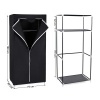 Afbeelding van SONGMICS Vouwgarderobe, Stof, 75 x 45 x 160 cm