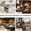 Afbeelding van HOMCOM bistrokruk - eetkamerstoel met voetensteun en rugleuning - bruin