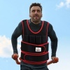 Afbeelding van HOMCOM Gewichtsw vest Oxford, metaal en zand, 60B x 50H cm, zwart en rood