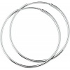 Afbeelding van Glams ronde buis oorringen - 45 mm - Zilver