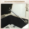 Afbeelding van HOMCOM Opbergzitbank met opklapbaar deksel, fluweel, crème, 95 x 38 x 45 cm