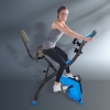 Afbeelding van HOMCOM Hometrainer van staal, ABS - 105L x 48B x 118H cm - Blauw en Zwart