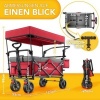 Afbeelding van TRESKO® Opvouwbare bolderkar met dak en koelvak, max. 150 kg, met rem en rubberen banden
