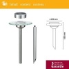 Afbeelding van Solar LED tuinspots Ufo IP44 3000K RVS, Helder