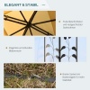 Afbeelding van Outsunny luxe tuinpaviljoen partytent 3 x 3 m