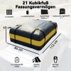 Afbeelding van Outsunny Daktas voor Bagage - Oxford-stof - 112L x 86B x 43H cm - Geel