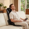 Afbeelding van HOMCOM Nek- en Rugmassager - Leer, Stof - 105L x 45B x 10H cm - Zwart