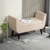 Afbeelding van HOMCOM Zitbank 107B x 42D x 65H cm - Beige
