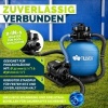 Afbeelding van Tillvex zandfiltersysteem 7.900L/h + 400g filterkogels | Zwembadfilter met drukweergave