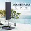 Afbeelding van Outsunny Cantilever Paraplu Bescherming Weerbestendig voor 2-4m Parasol, Donkergrijs
