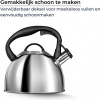 Afbeelding van Smile - RVS Fluitketel - 3 Liter - Alle Warmtebronnen - Zilver