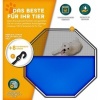 Afbeelding van TRESKO® Opvouwbare hondenloopstal 80 cm met dak en aardankers - 8-delig, eenvoudig te monteren