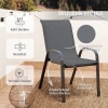 Afbeelding van Outsunny Bistronset voor buiten - Metaal, gehard glas - Ø60 x 71H cm - Donkergrijs