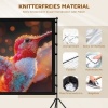 Afbeelding van Homcom Projectiescherm van Polyester en Aluminium - 268L x 58B x 181H cm - Zwart