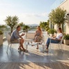 Afbeelding van Outsunny Tuinbankset - Metaal, Mesh-stof - 106L x 70,5B x 77H cm - Crèmewit