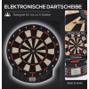 Afbeelding van HOMCOM Dartbord 44 x 39,5 x 2,2 cm - Zwart