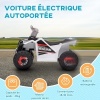 Afbeelding van HOMCOM Elektrische kinderquad, 6V accu, voor- en achteruit, 70 x 41,5 x 48,5 cm, wit