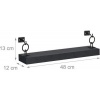 Afbeelding van Wandplank set van 2 - 13x48x12 cm - zwevend voor woonkamer en keuken