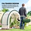 Afbeelding van Outsunny Kas-PE, glasvezel 200L x 80B x 164H cm - Groen