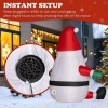 Afbeelding van Outsunny opblaasbare kerstman met vaste verankering - rood en wit