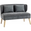Afbeelding van Homcom Loveseat - Polyester - 117L x 65B x 78,5H cm - Grijs
