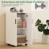 Afbeelding van HOMCOM Strijkplankkast van spaanplaat, 100% polyester - Wit - 99,5L x 43B x 83H cm