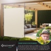 Afbeelding van KESSER® Zonnescherm Beige Luifel verticale Zonwering 150 x 310 cm Klemluifel uittrekbaar