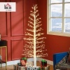 Afbeelding van HOMCOM 180 cm Kunstkerstboom met 810 LED's, voor binnen en buiten, wit
