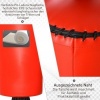 Afbeelding van HOMCOM Vrijstaande bokszak met accessoires - Zwart/Rood A91-100