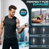 Afbeelding van RE:SPORT Set van 2 halters van staal, 5 kg, met schuimrubberen handgreep voor krachttraining