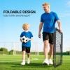 Afbeelding van HOMCOM Voetbal Rebounder - PE, Staal - 100L x 95B x 90H cm - Zwart