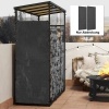Afbeelding van Outsunny houtopslaghoes - polyester - 148L × 62B cm - zwart