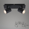Afbeelding van Briloner BANYO - LED Opbouwspot - IP44 - 2 GU10 zwenkbare spots - lampen niet inbegrepen