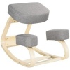 Afbeelding van Vinsetto Ergonomische Kniestuhl, Gezondheidsstoel voor Thuiswerk, Verbetering Houding, Grijs