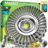 Afbeelding van MASKO® Onkruidborstel voor bosmaaier en bosmaaier, onkruidborstel 25,4 en 20 mm boring, draadborstel